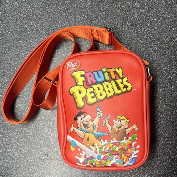 Buckle-Down Fruity Pebbles Fred & Barney Cereal Box Crossbody Bag-TheFlintstones - Picture 5 of 11